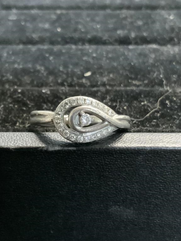 925 KS RING WITH STONES SIZE 6