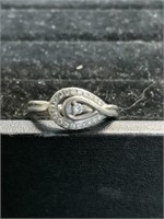 925 KS RING WITH STONES SIZE 6