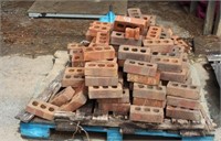PALLET OF RED BRICK, COUNT UNKNOWN