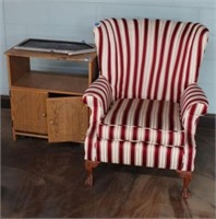 BARREL BACK CHAIR & TV STAND