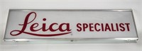 LEICA SPECIALIST STORE DISPLAY LIGHTED SIGN