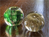 Two Zimmerman Paperweights