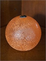 Zimmerman Orange Art Glass Paperweight