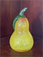Joe Zimmerman Art Glass Pear Paperweight