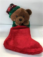 Teddy Bear Christmas Stocking "VN Condition"