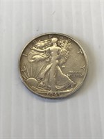 1941 D Walking Liberty Silver Half Dollar