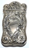Art Nouveau Sterling Silver Match Safe c.1910