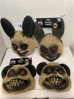 4 cnt Burlap Masks