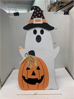 Ghost and Pumpkin Sign