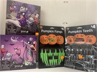 Halloween puzzles and Pumpkin teeth