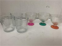 Lot of tumblers and ice cream bowls