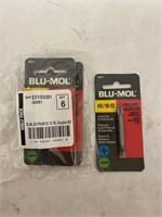 (24x bid)Blu-Mol 6pk #3 10-12 Dbl.Screwdriver Bit