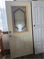 Entry door (beveled glass) white door not included