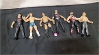 6 VINTAGE WRESTLING FIGURES