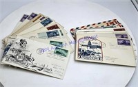 52 FDC First Day Covers, 1940’s First Day Issues