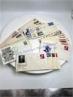 52 FDC First Day Covers, 1940’s First Day Issues