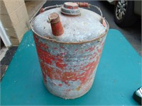 round metal gas can