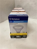 (27x bid)Westinghouse 4pk 50W Flood Lightbulb