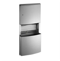 ROVAL Mounted Paper Towel Dispenser and Waste Bin