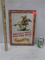 12 x 17 Tin Winchester Sign - New