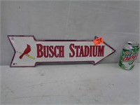 6 x 19 Tin Busch Stadium Sign - New
