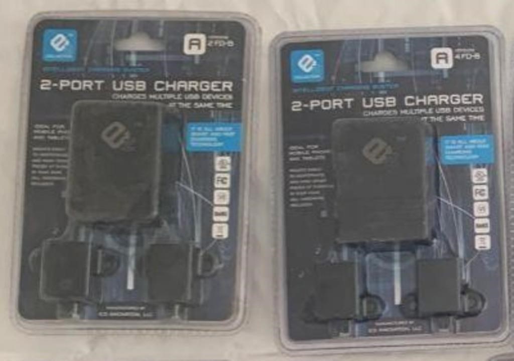 2pk 2 Port USB Charger