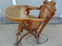 Vintage convertible high chair / stroller