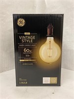 (9x bid)GE 60W LED Vintage Style Light Bulb