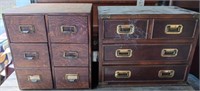 Six Drawer Card Catalog and Chest