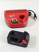 GUC M12 Battery Charger & AS IS M18 Battery