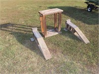 Wood Ramps and Stand