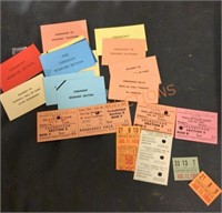 Vintage Hall of Fame and game tickets and