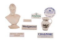 GROUP OF ENGLISH PORCELAIN ADVERTISING SIGNS
