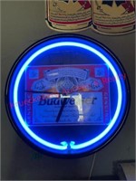 Vintage Lighted Budweiser Clock