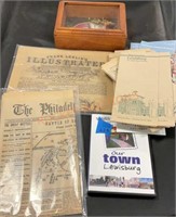 Vintage newspapers, and Lewisburg items