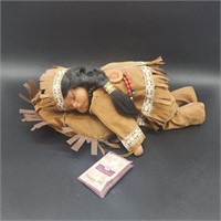 Sweet Dreams Porcelain Indian Doll Red