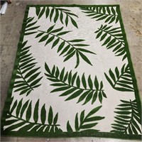 Outdoor Area Rug 7'8" x 9'9" - Green/White