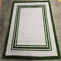 Outdoor Area Rug 6'5" x 9'1" - Green/White