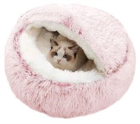 NEW-$48 Cat Calming Bed, Donut Cuddler Nest Warm