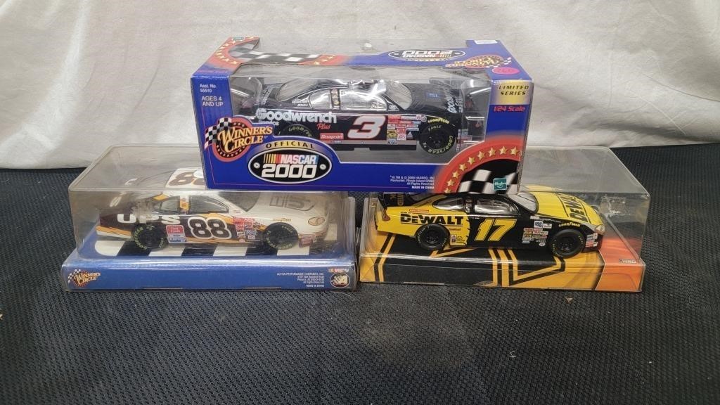 3 DIE CAST NASCARS LOT