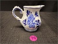 Hand Painted Delft Blue Creamer