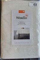 3B Studio Tablecloth ,coconut milk ,60": X 84"