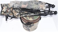 Woodland Camo Shooting bucket/seat, folding
