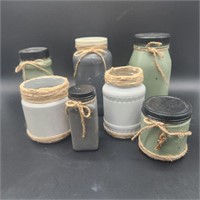Painted Prim Jars