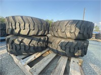 New Set Of (4) Forerunner 10.16.5 Skid Steer Tires