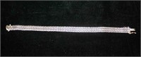 Ladies 14 K White Gold Mesh Bracelet 7.5"L,