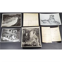 Estate Lot of 6 WPA Art Collection Photographs Of