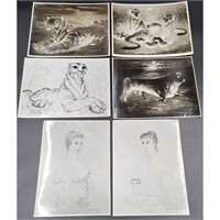 Estate Lot of 6 WPA Art Collection Photographs Of