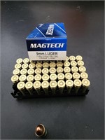 50 rounds of Magtech 9mm ammo