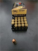 19 rounds of sellier and Bellot  40 s&w ammo